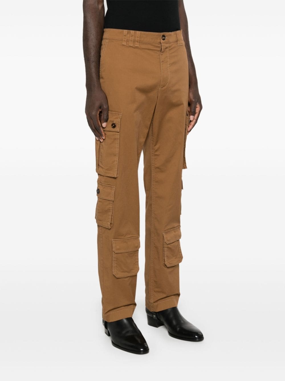 logo-patch cargo pants - 3