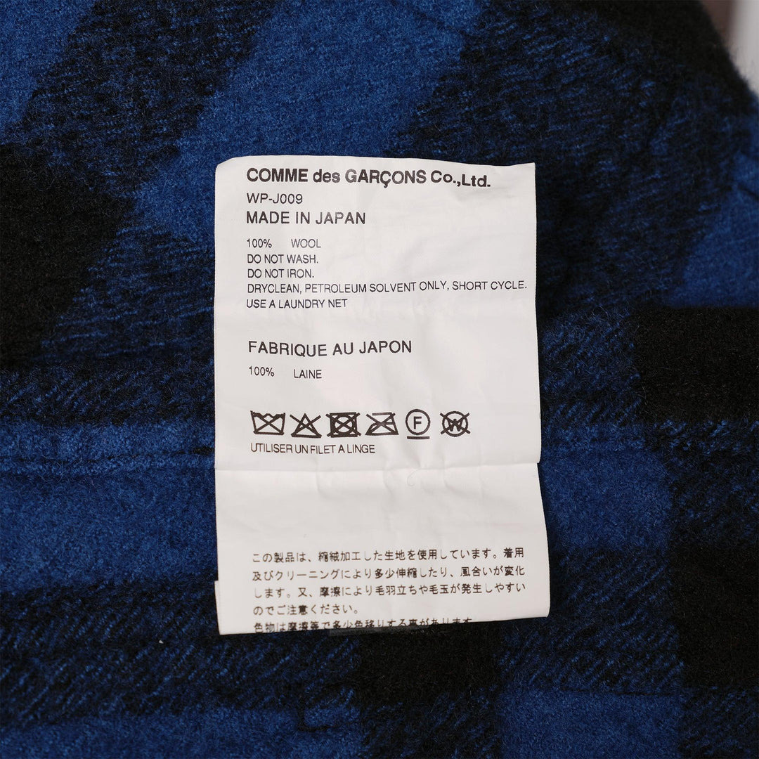 Wool Check Garment Milled Blouson - 3