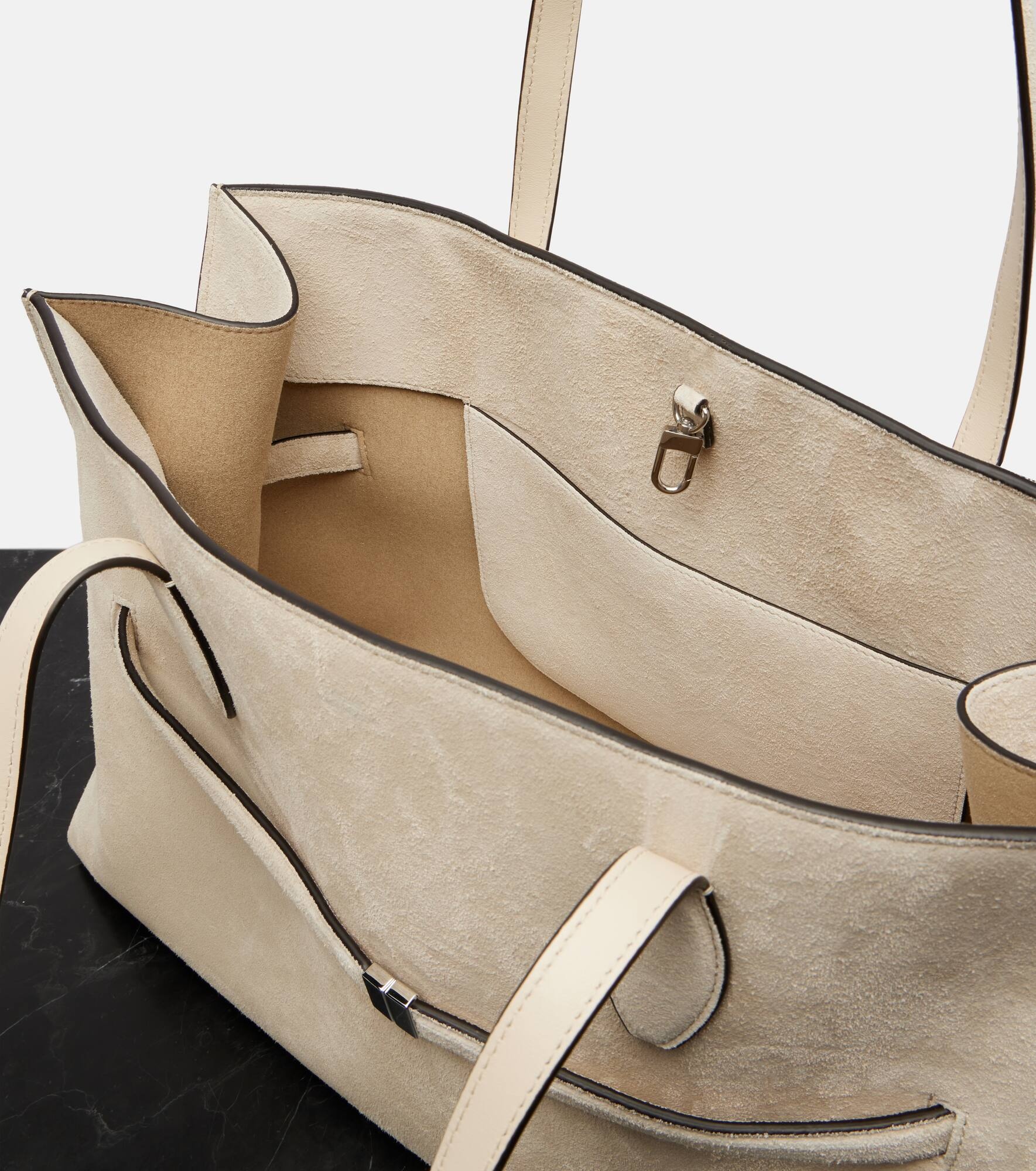 Lounge Large suede tote bag - 3