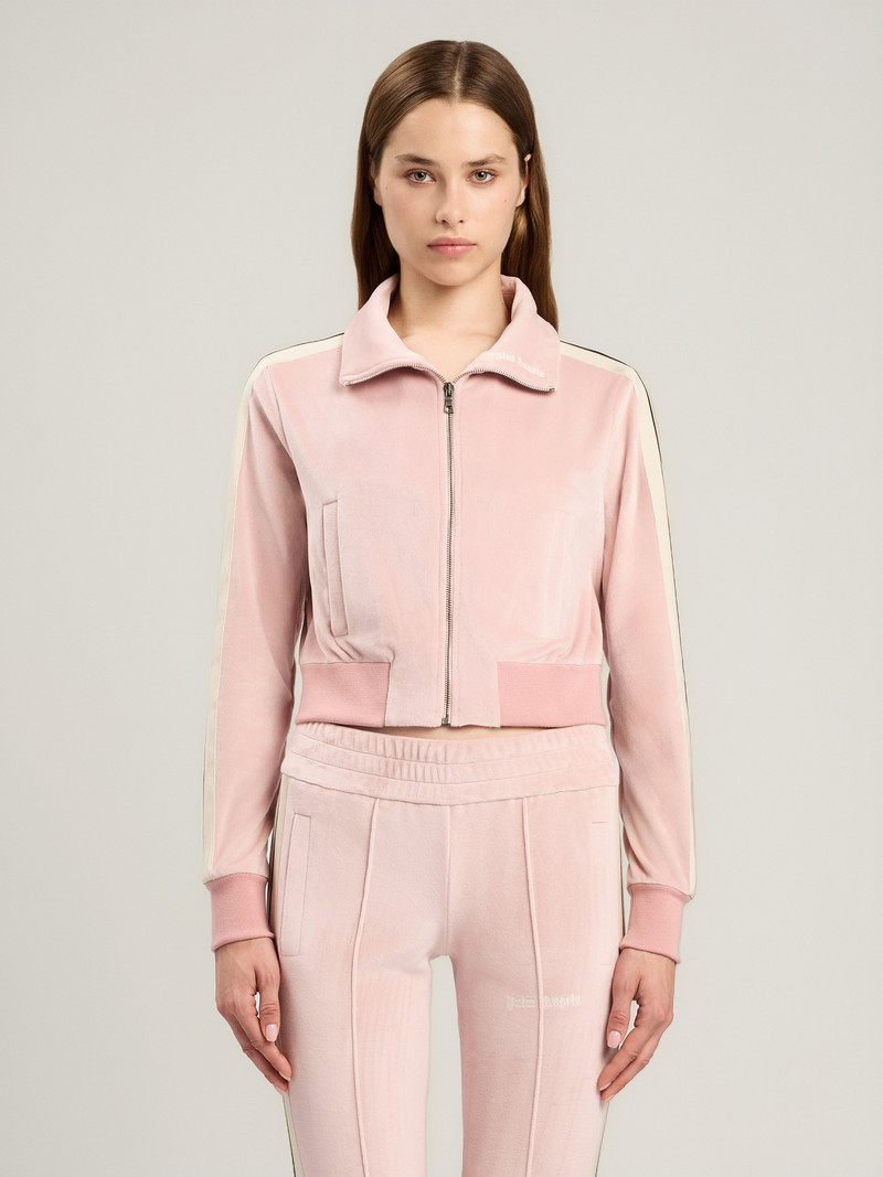 Logo Chenille Crop Track Jacket 3