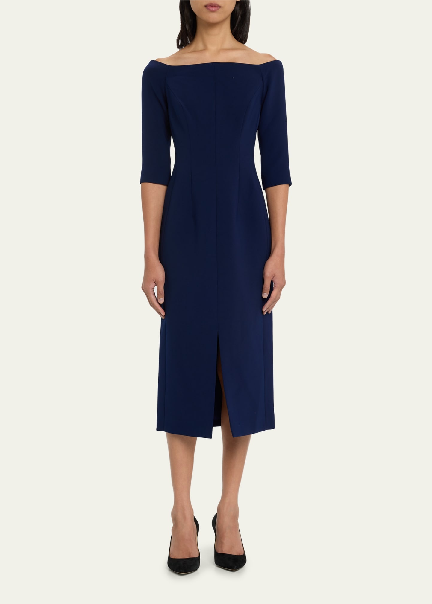 Off-Shoulder Midi Dress - 2