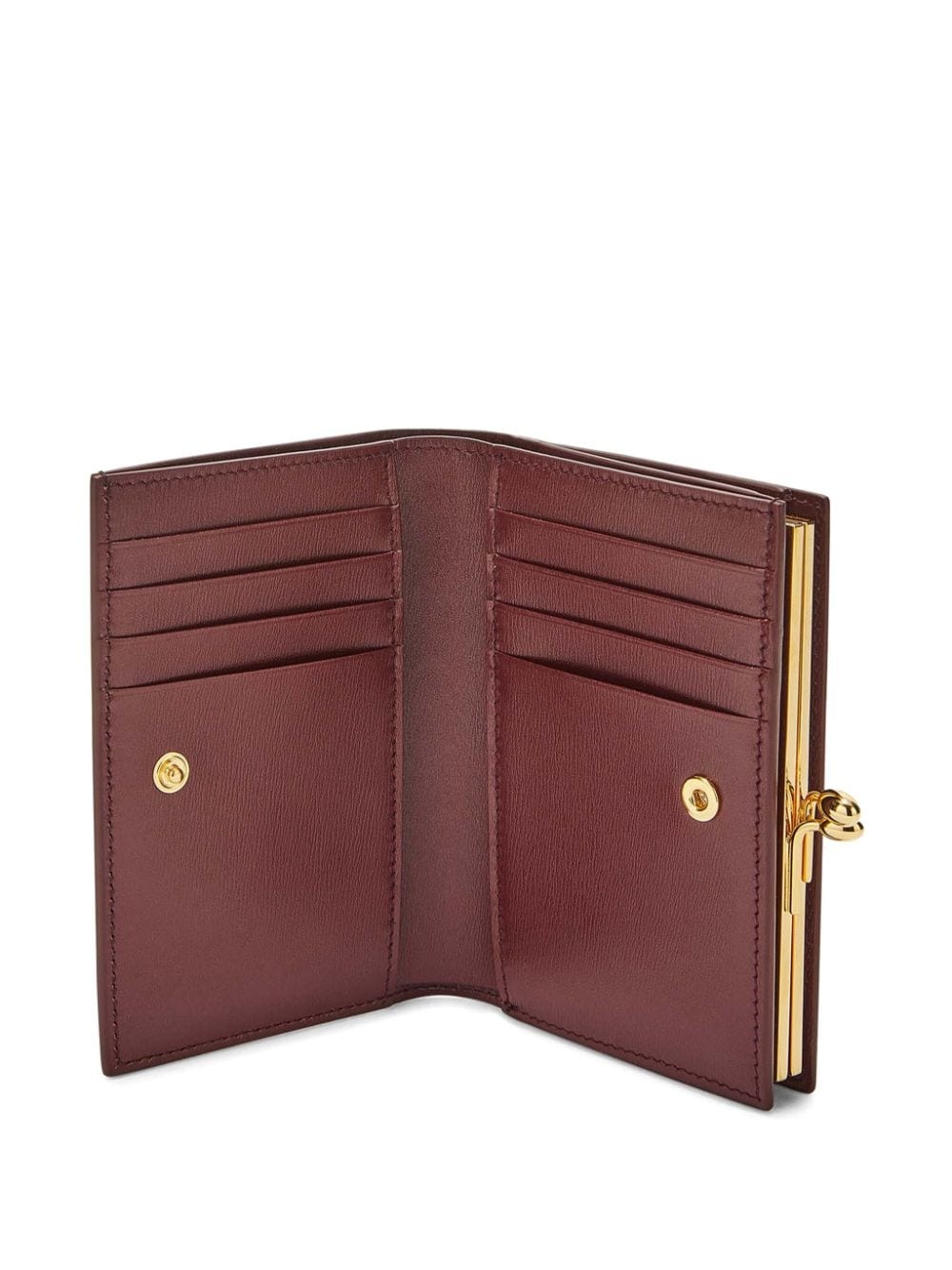 Goji logo-stamp leather purse - 2