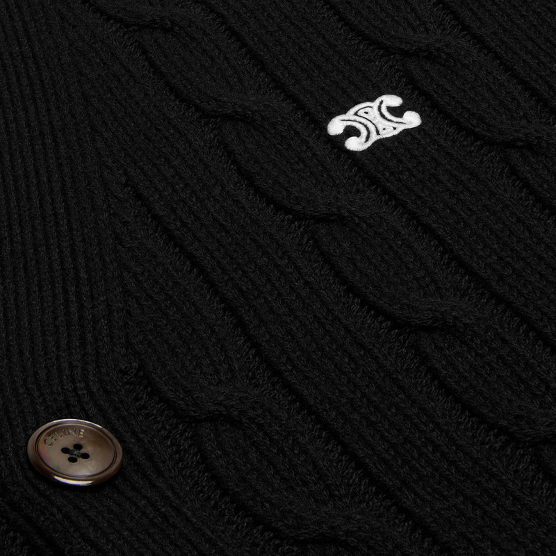 triomphe cardigan 에 케이블 니트 cashmere 4