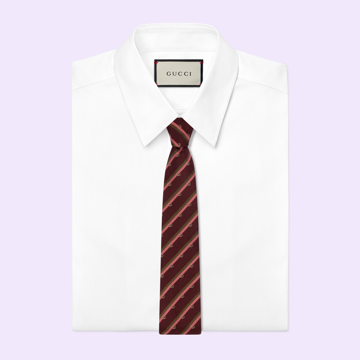 Interlocking G silk jacquard tie - 2
