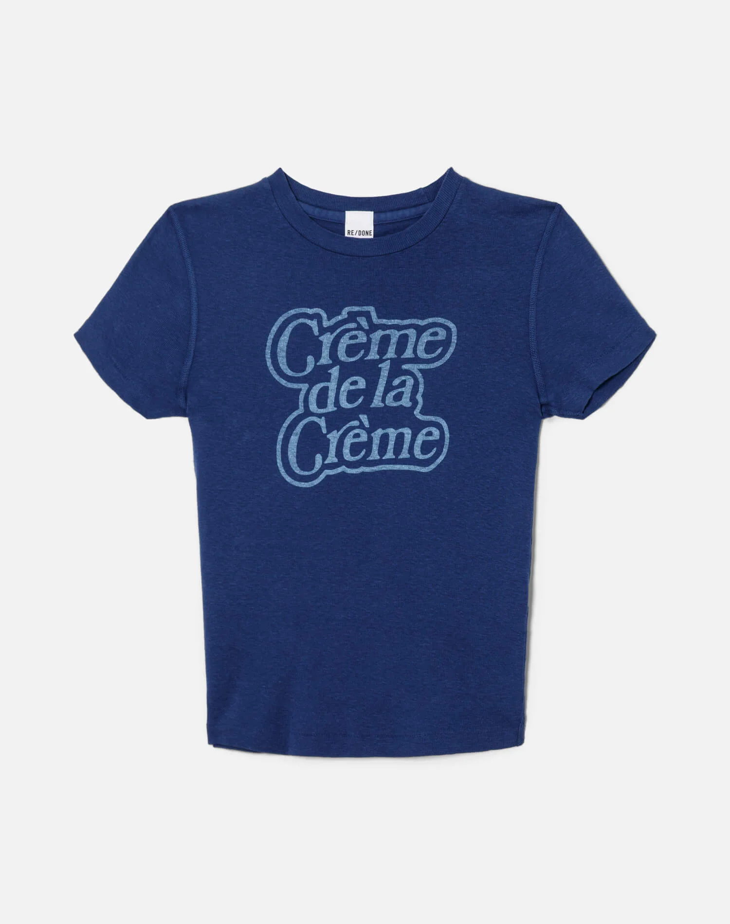 90s Baby "Créme De La Créme" Tee - Postman Blue - 1
