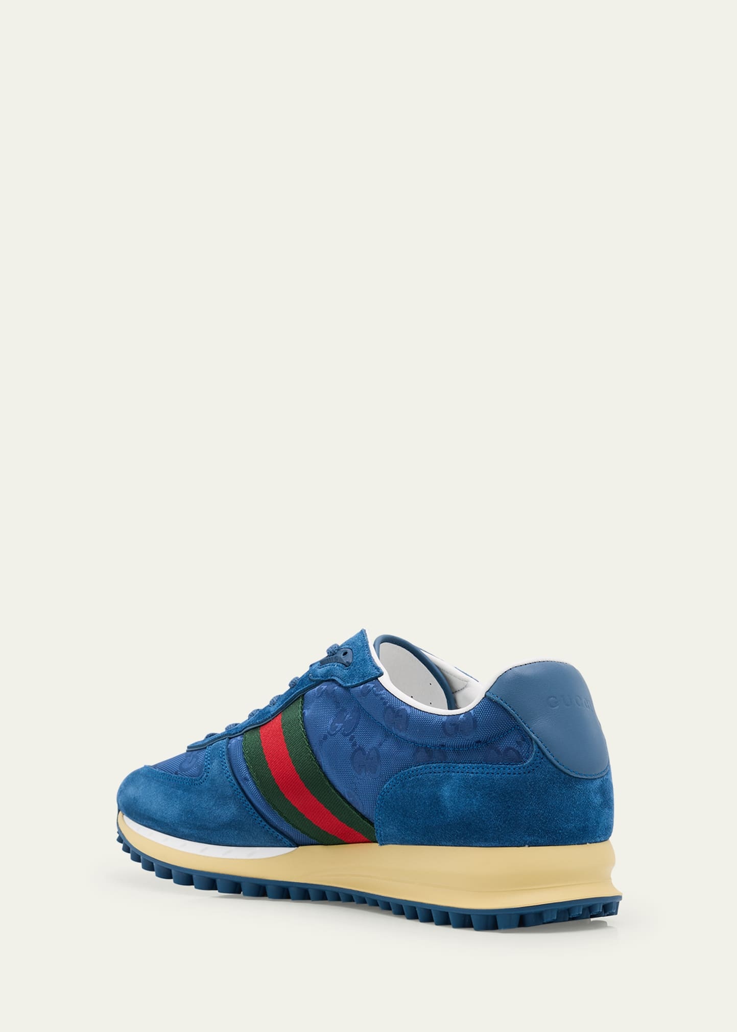 Men's Nora Suede and Nylon Guccissima Retro Sneakers - 4