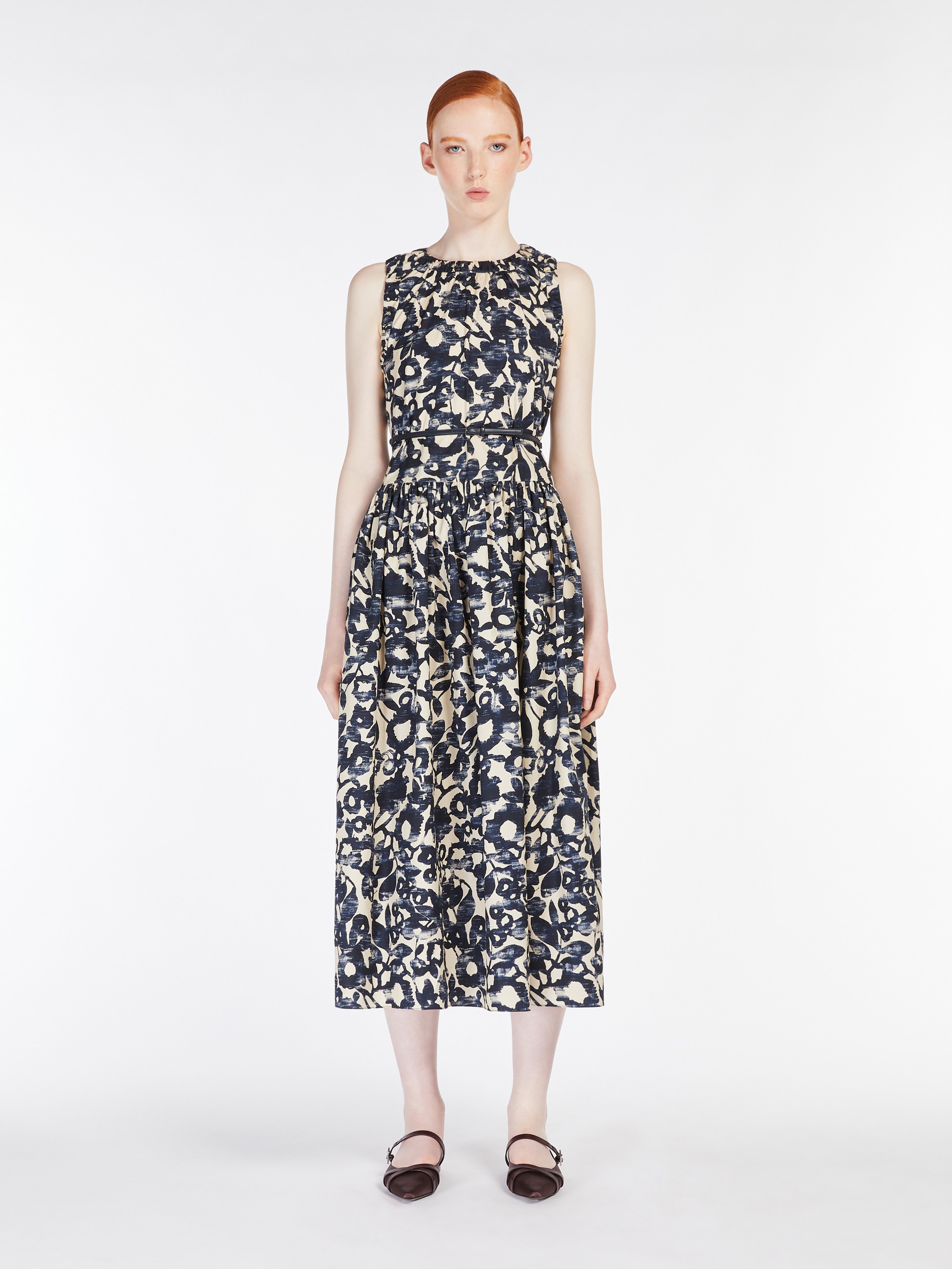 MARLENA Poplin halterneck dress - 3