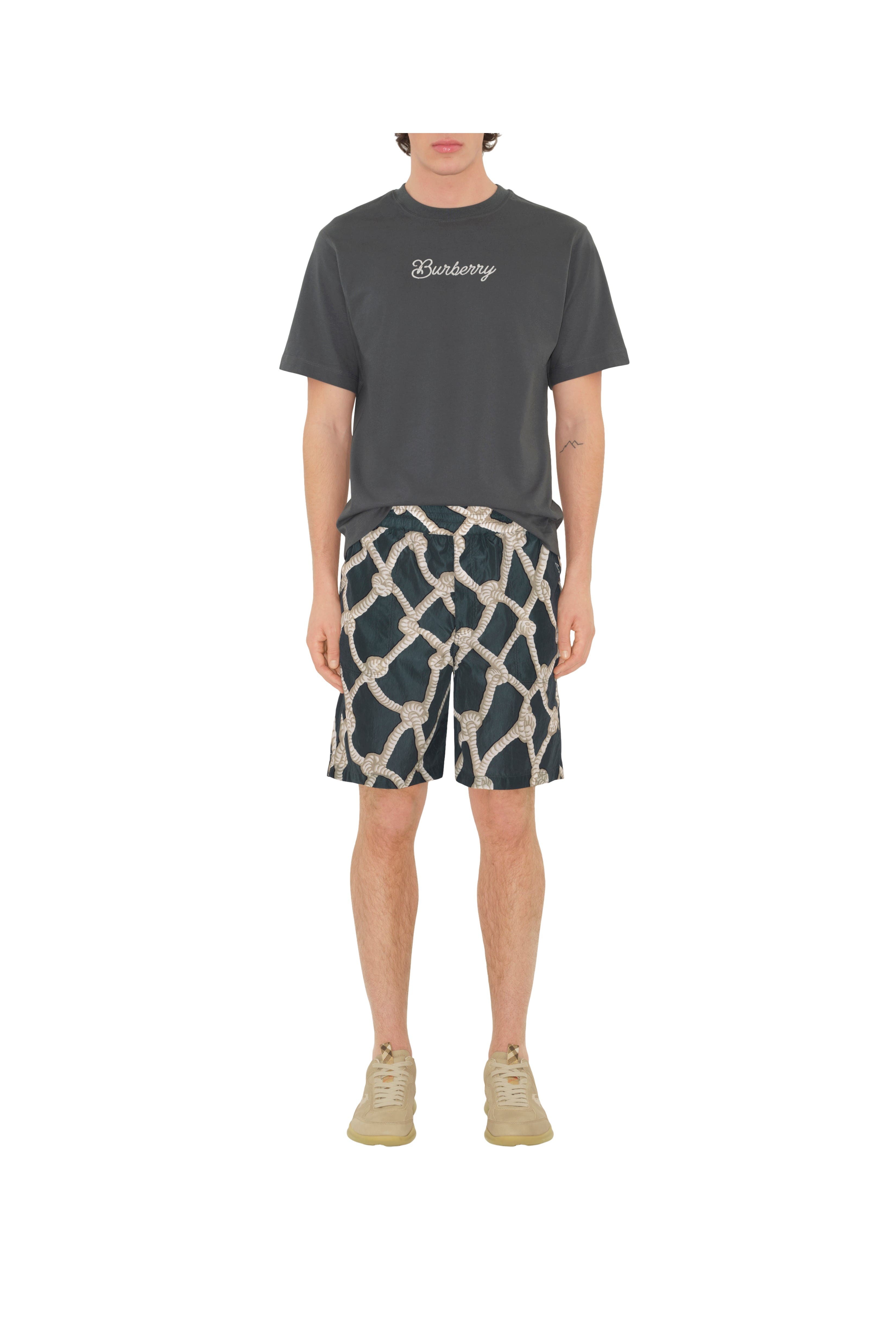 burberry Knot Nylon Shorts in Magnet at Nordstrom - 2