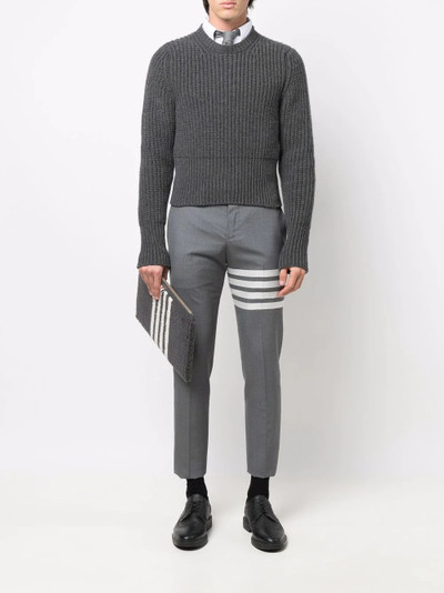 Thom Browne waffle-knit cashmere swater outlook