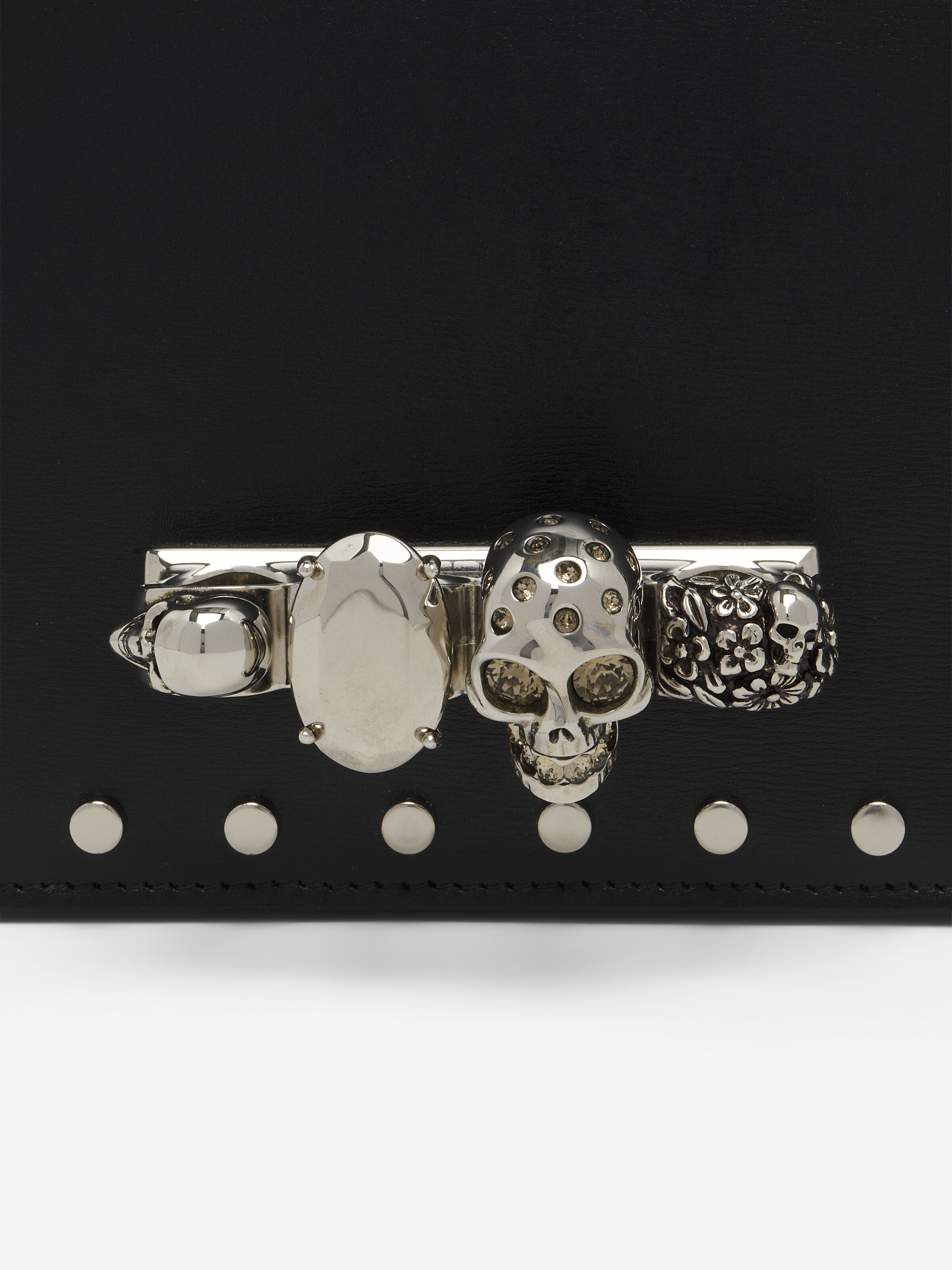 Stud-Embellished Jewelled Satchel - 7