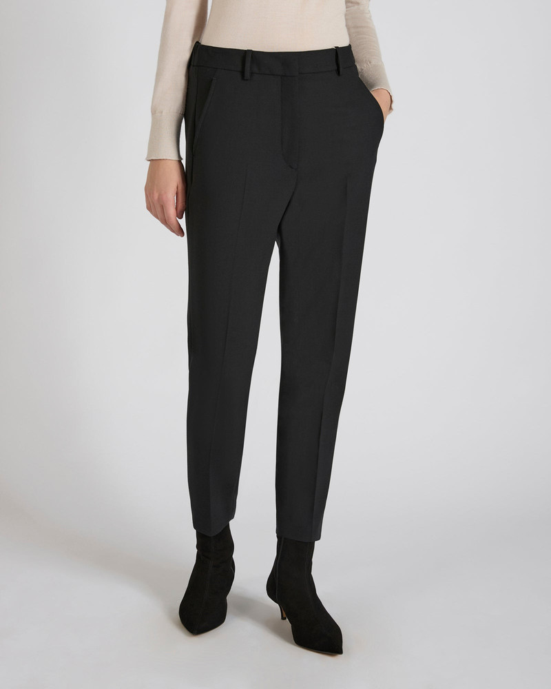 SLOWEAR Regular fit trousers in two way stretch wool outlook