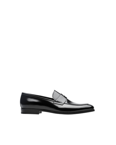 Prada Brushed leather loafers outlook