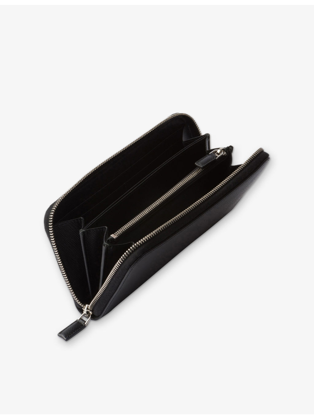 Saffiano Brand-Plaque Leather Wallet - 4