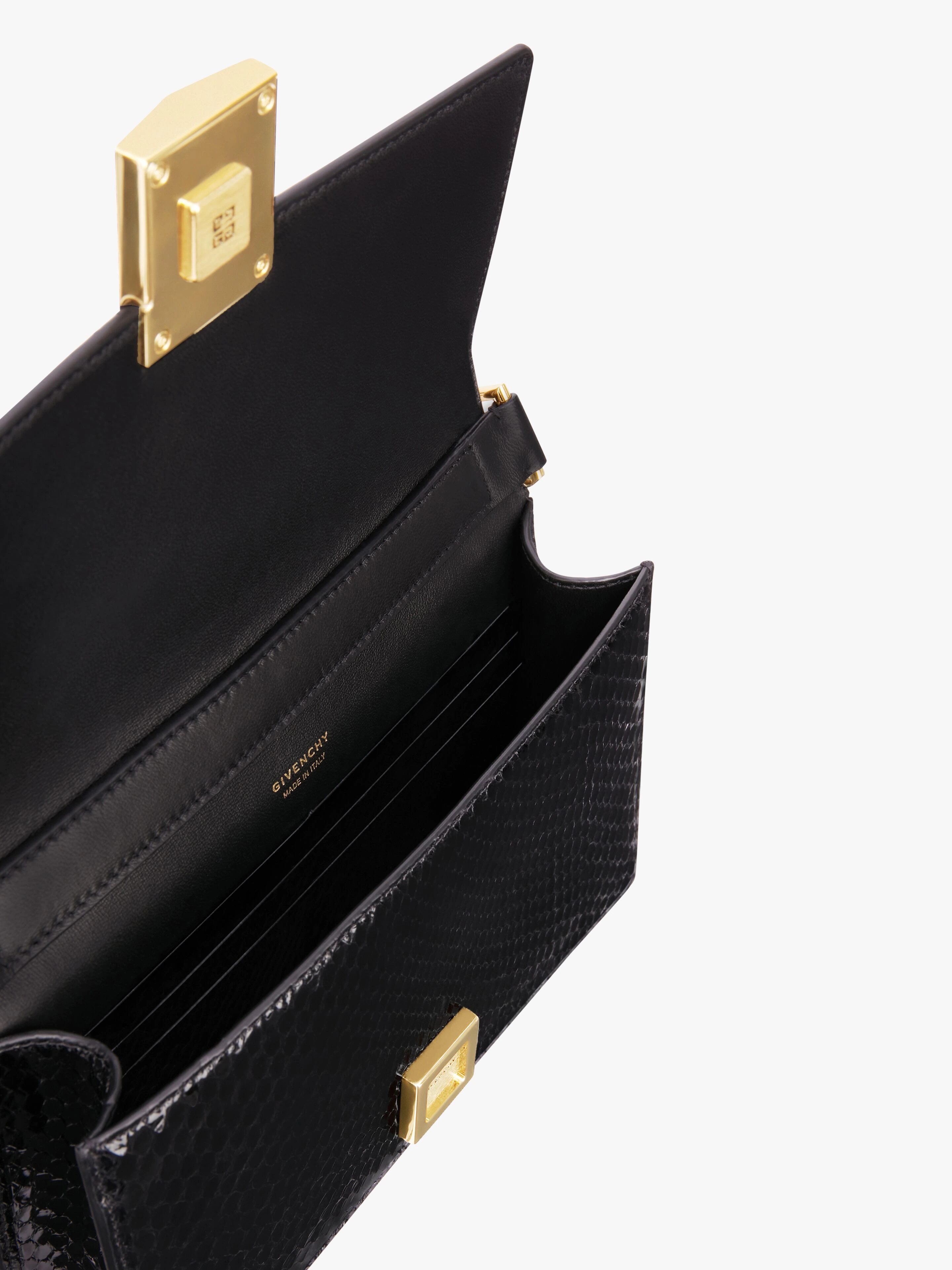 SMALL 4G BAG IN PYTHON WITH CHAIN - 6