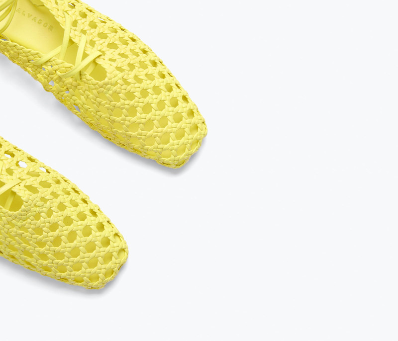 ETTA WOVEN ANKLE LACE-UP FLAT 4