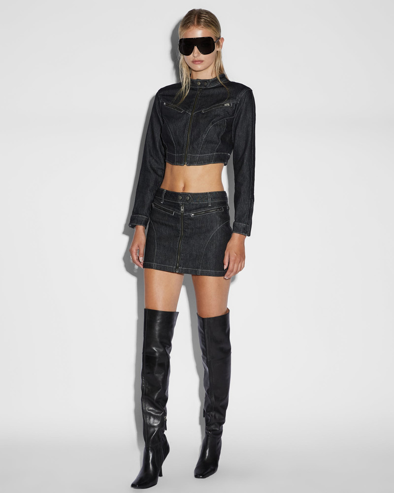 Ksubi PARADIGM CROP JACKET MIDNIGHT outlook
