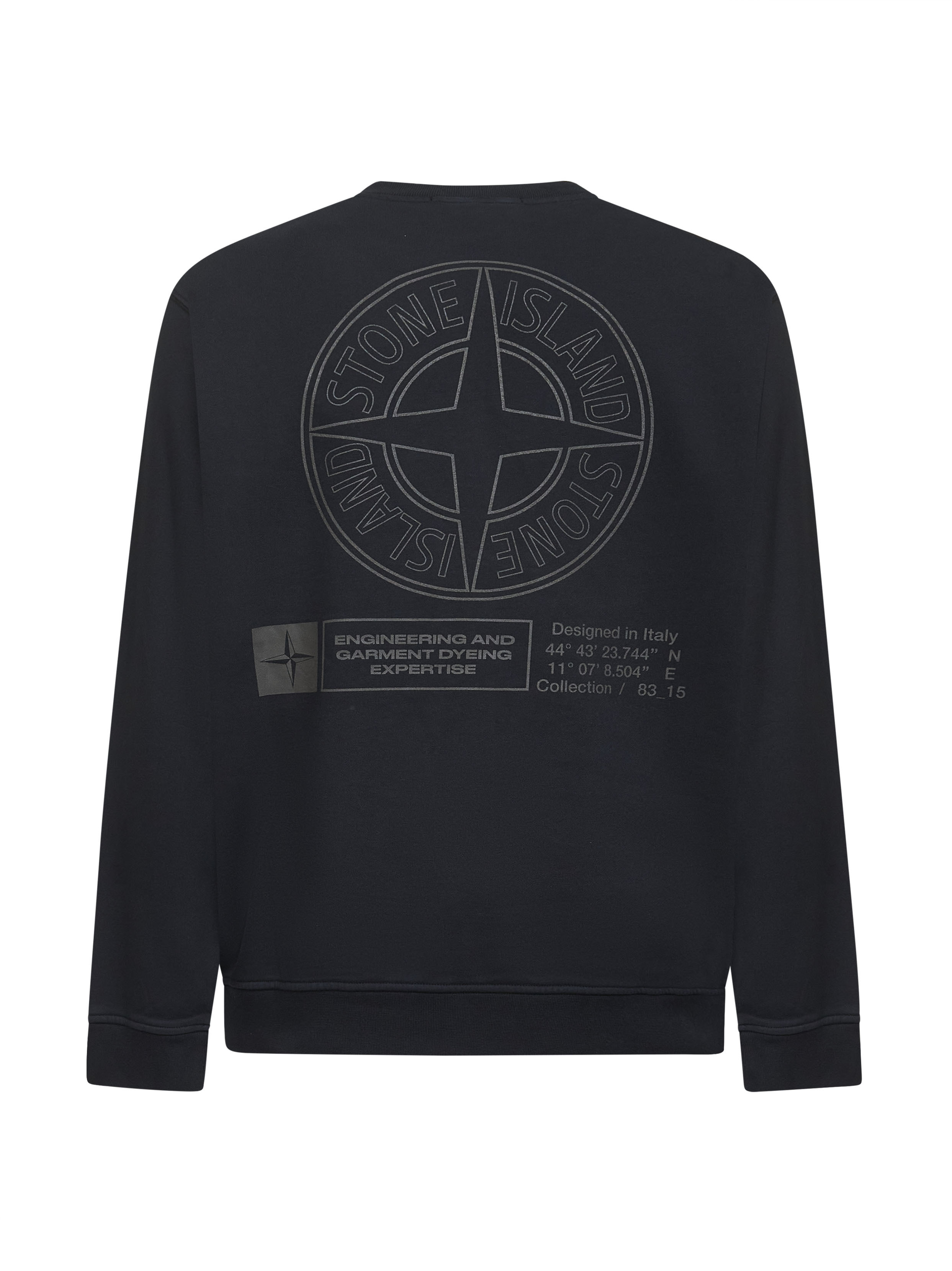 Black cotton "Industrial Four" print sweatshirt - 2