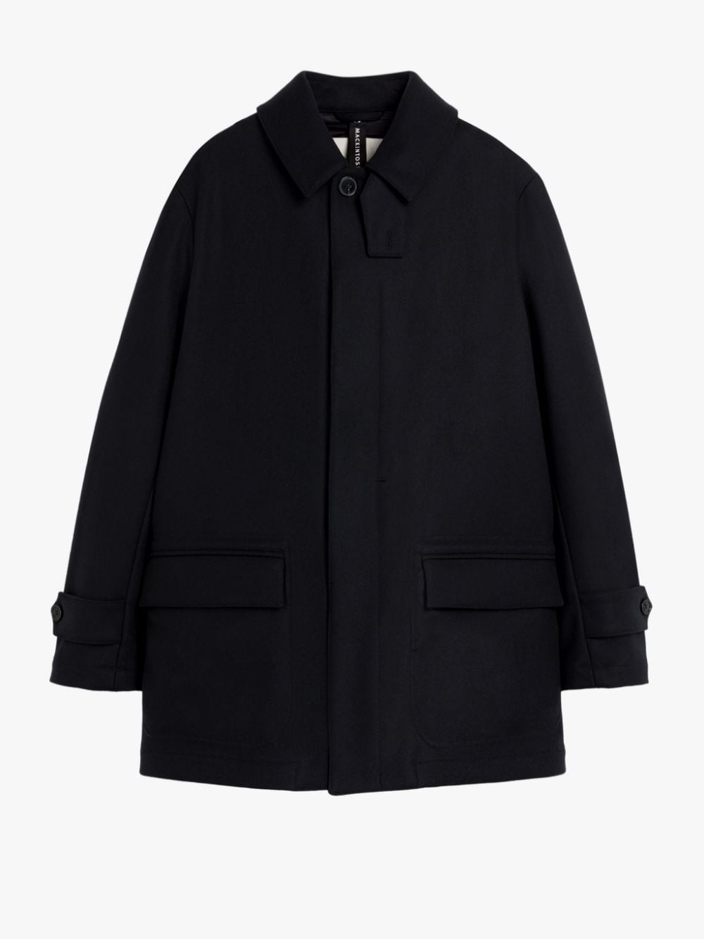 TRAVEL NAVY WOOL COAT - 1