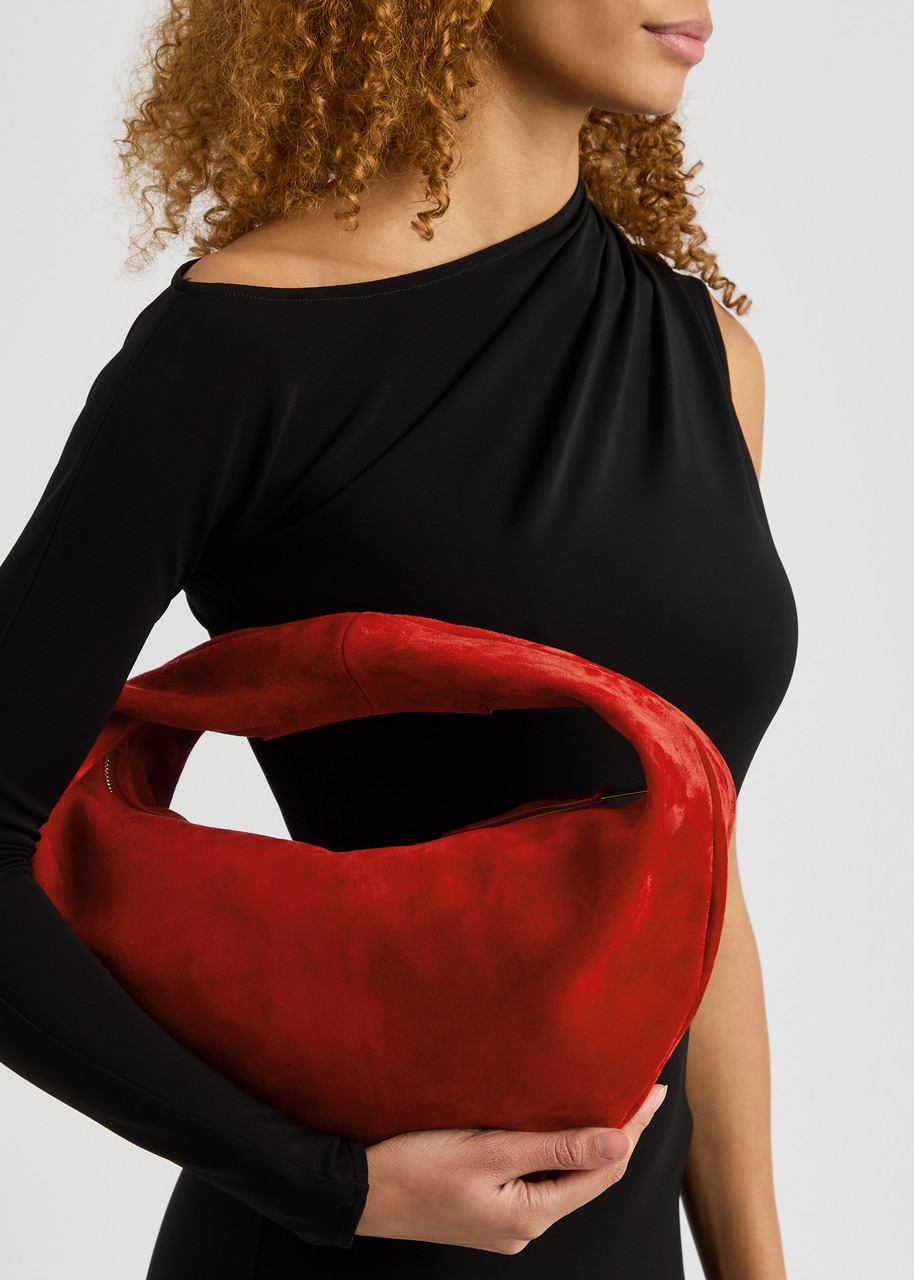 Khaite Olivia Medium Suede top Handle bag - 5
