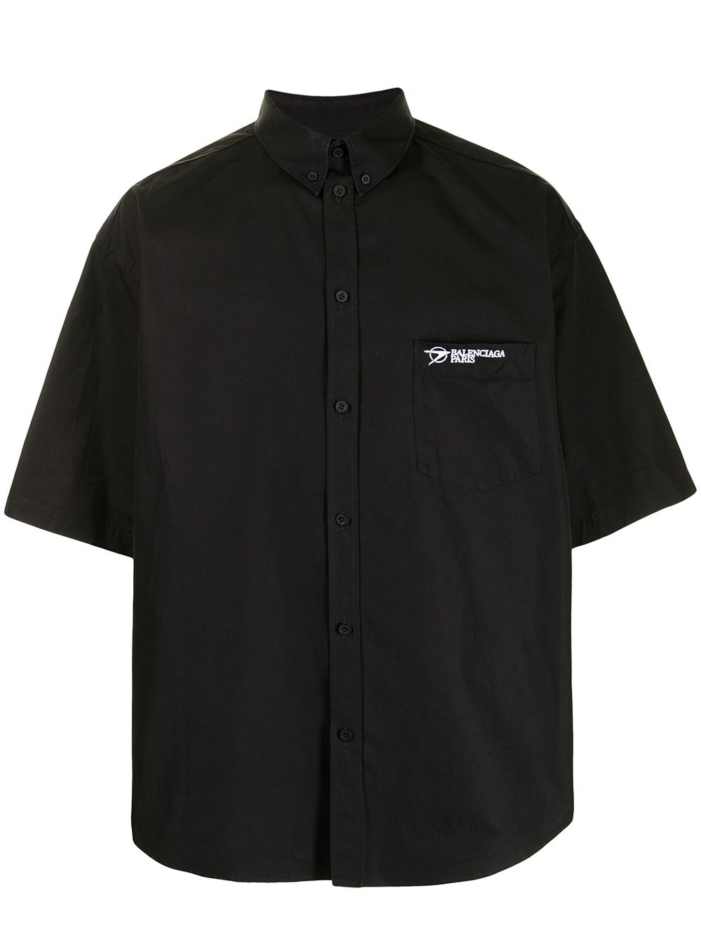 logo-embroidered short-sleeve shirt - 1