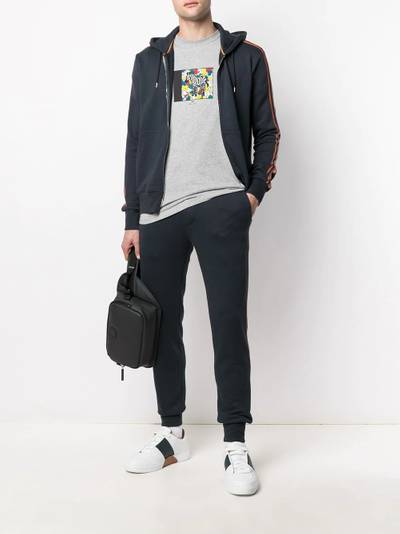 Paul Smith side-stripe zip hoodie outlook