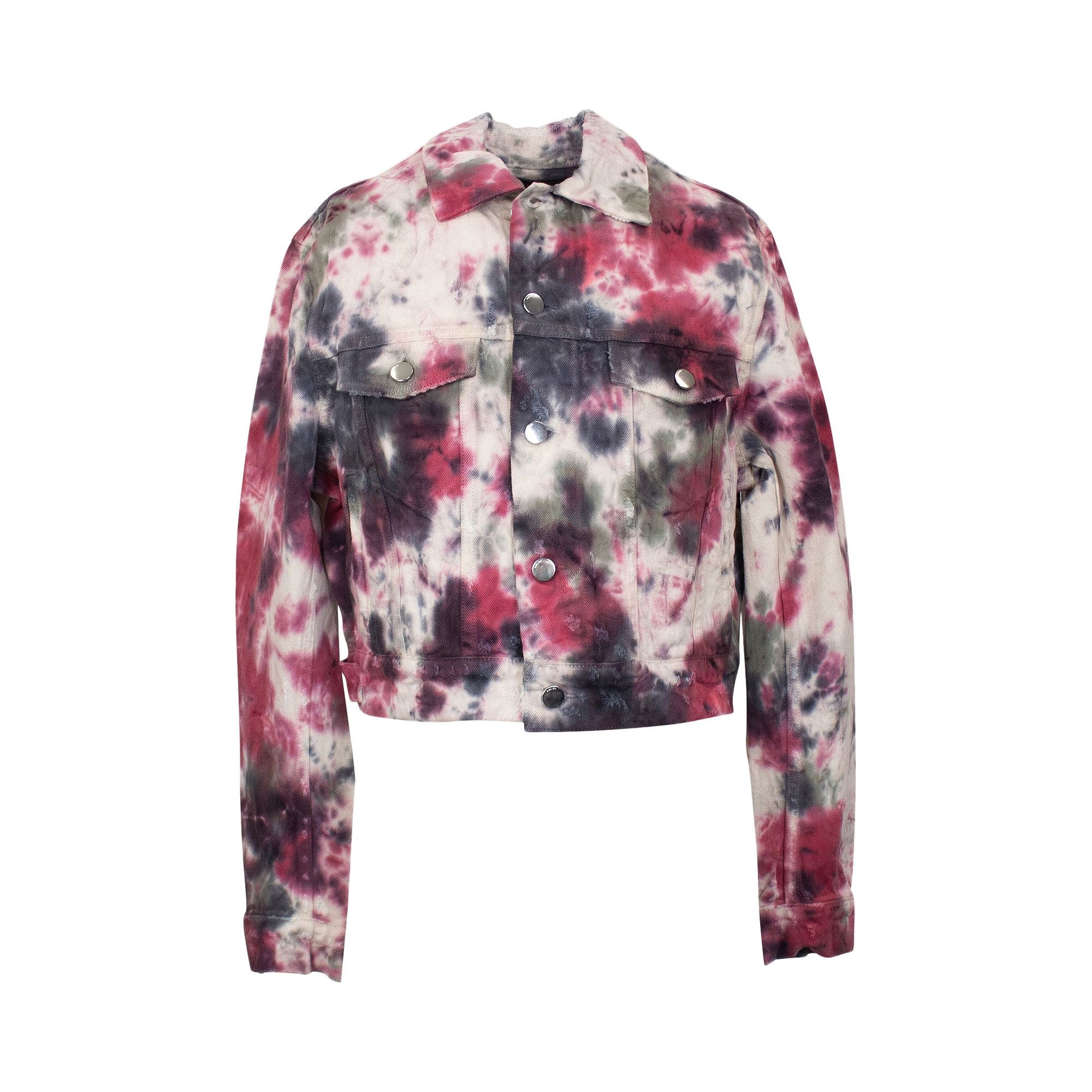 Amiri Tie Dye Denim Trucker Jacket 'Multicolor' - 1