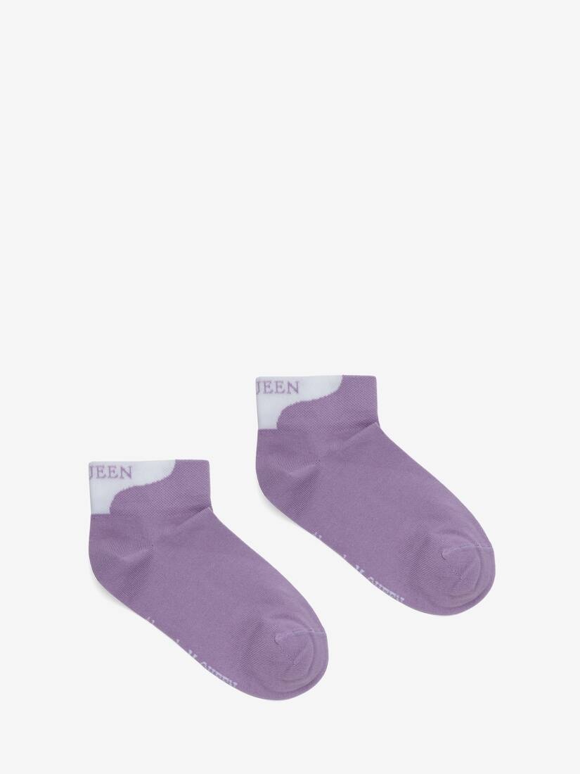 Alexander Mcqueen Ankle Socks in Lilac - 1