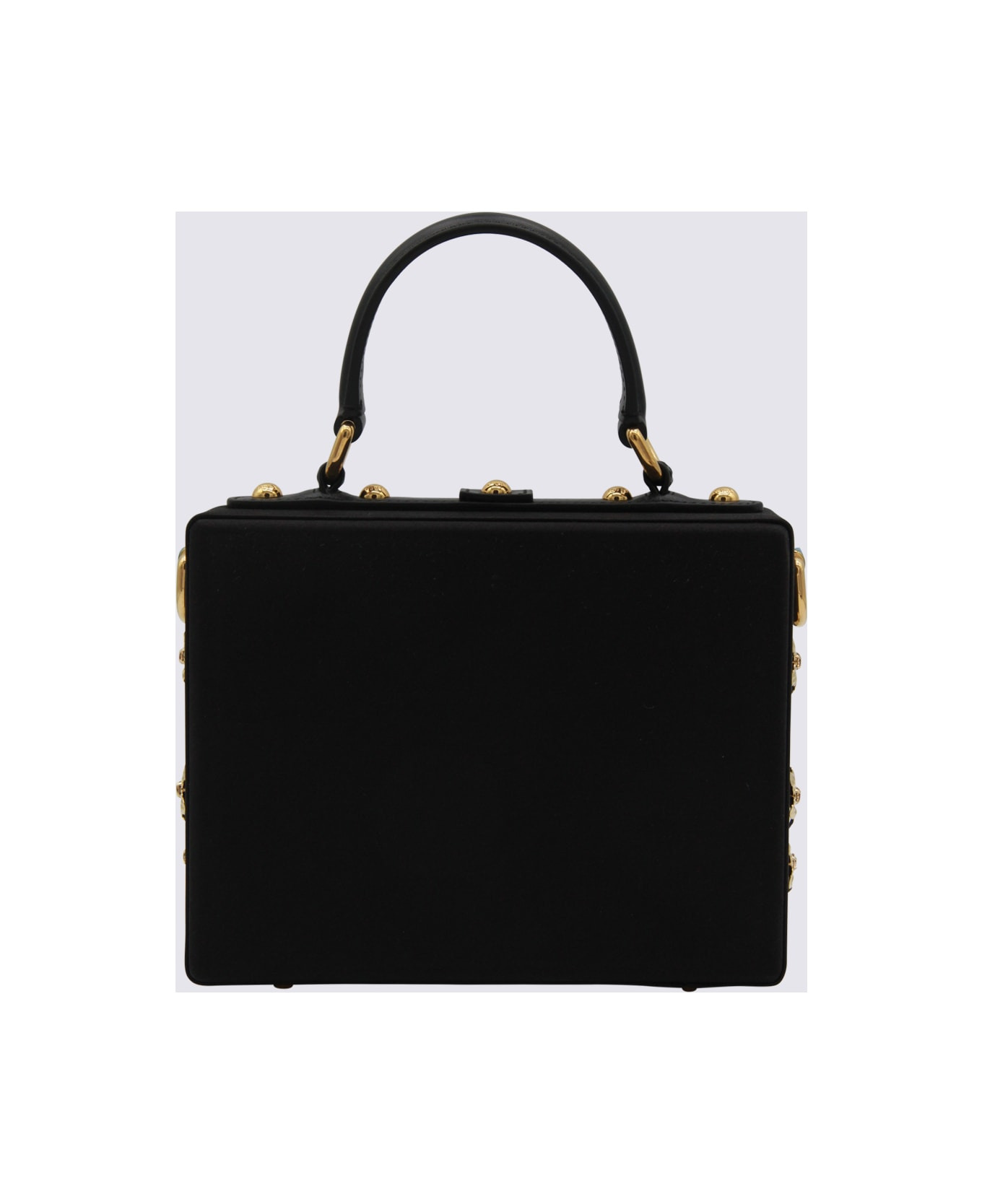 Black Dolce Box Top Handle Bag - 3