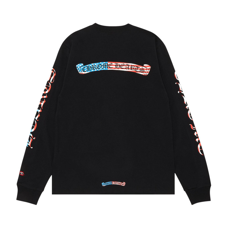 Chrome Hearts Chrome Hearts x Matty Boy America Long-Sleeve T-Shirt 'Black' outlook