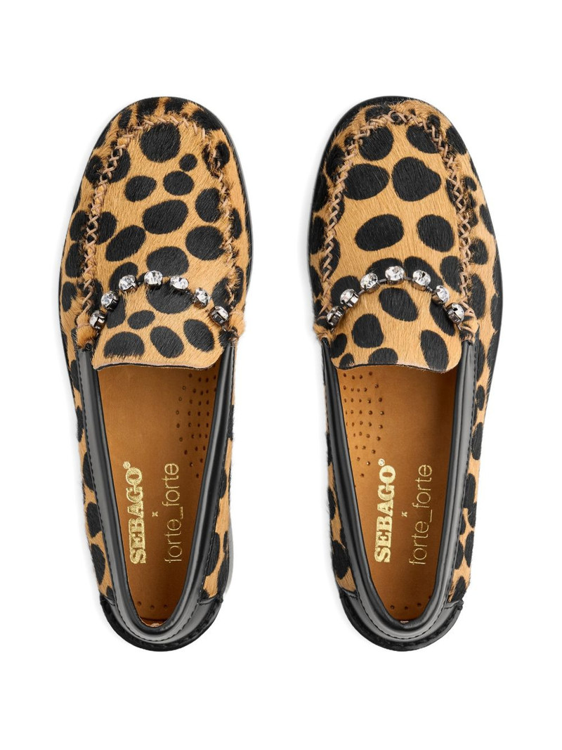 leather jewelled loafers 3