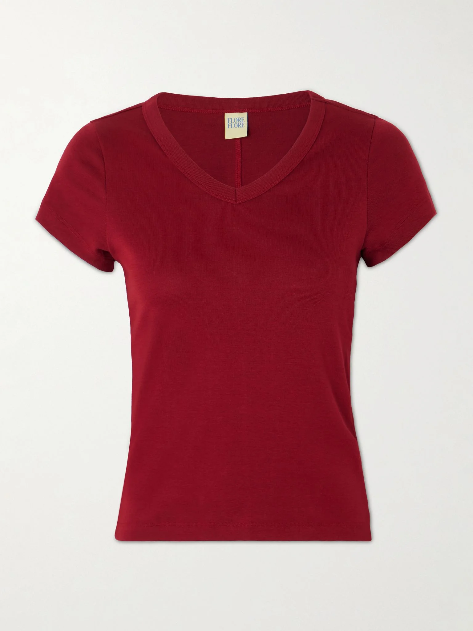 Jill Baby organic cotton-jersey T-shirrt Burgundy - 1