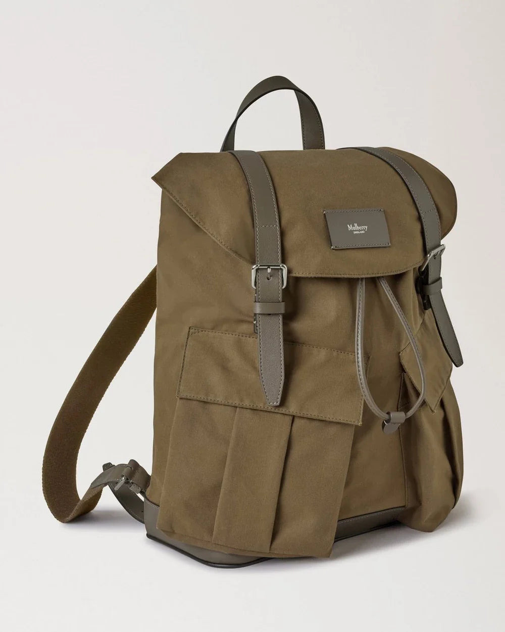 Heritage Waxed Backpack Dark Moss Waxed Cotton - 4