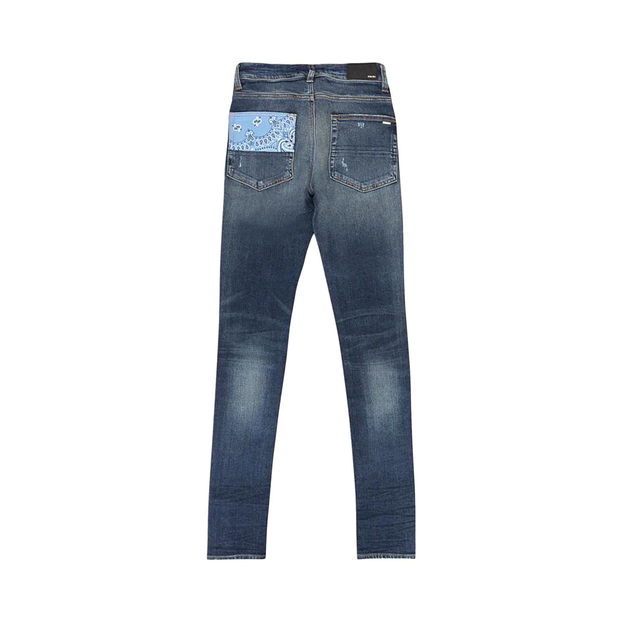 Amiri Vintage Bandana Artpatch Jean 'Deep Classic' - 2