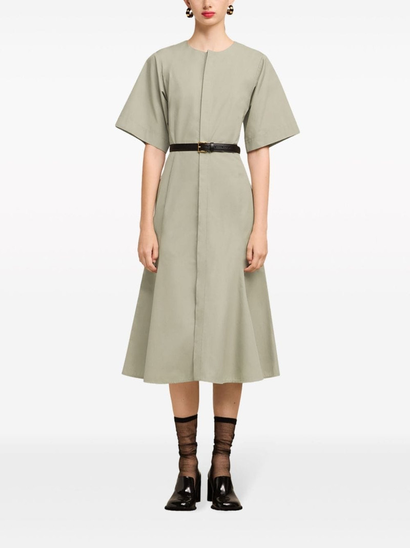 AMI Paris short-sleeve cotton midi dress outlook