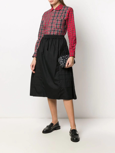 Comme des Garçons GIRL long-sleeved check pattern shirt outlook