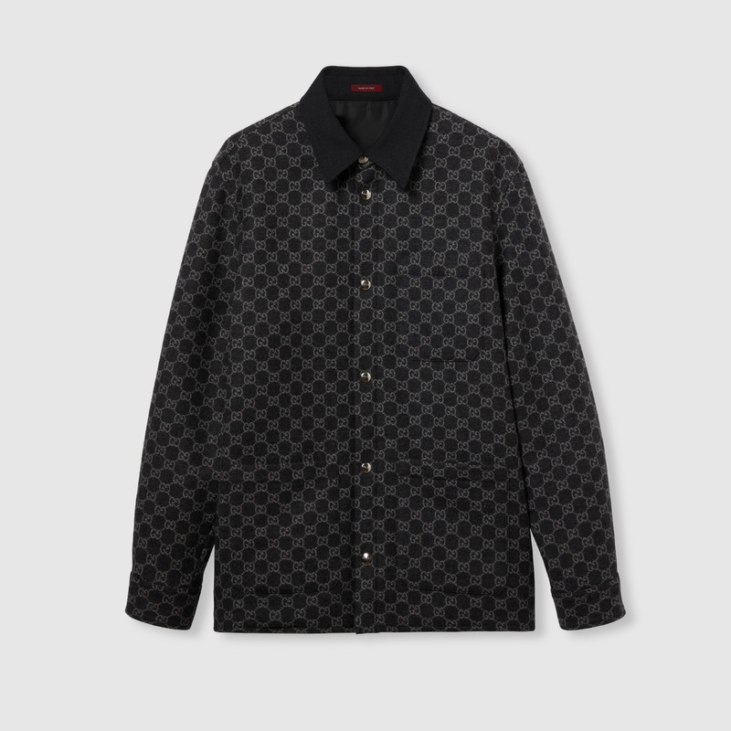 Brushed GG flannel jacket 1