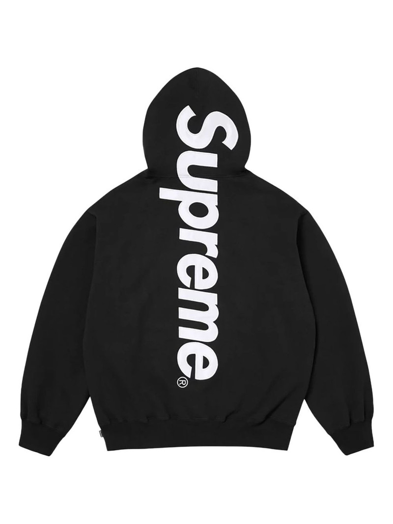 Supreme logo appliqué hoodie outlook