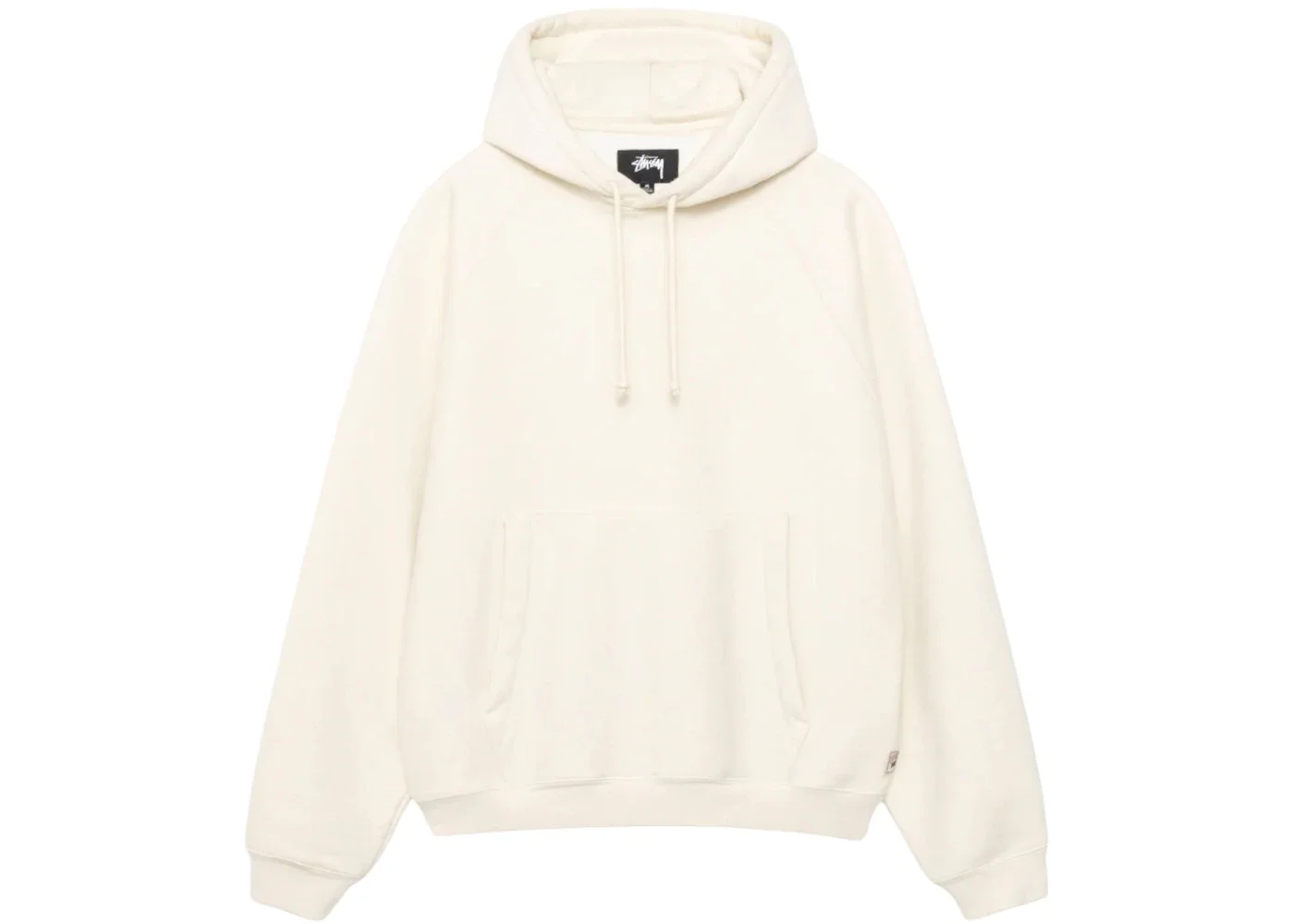 Stussy Fleece Raglan Hoodie Natural - 1