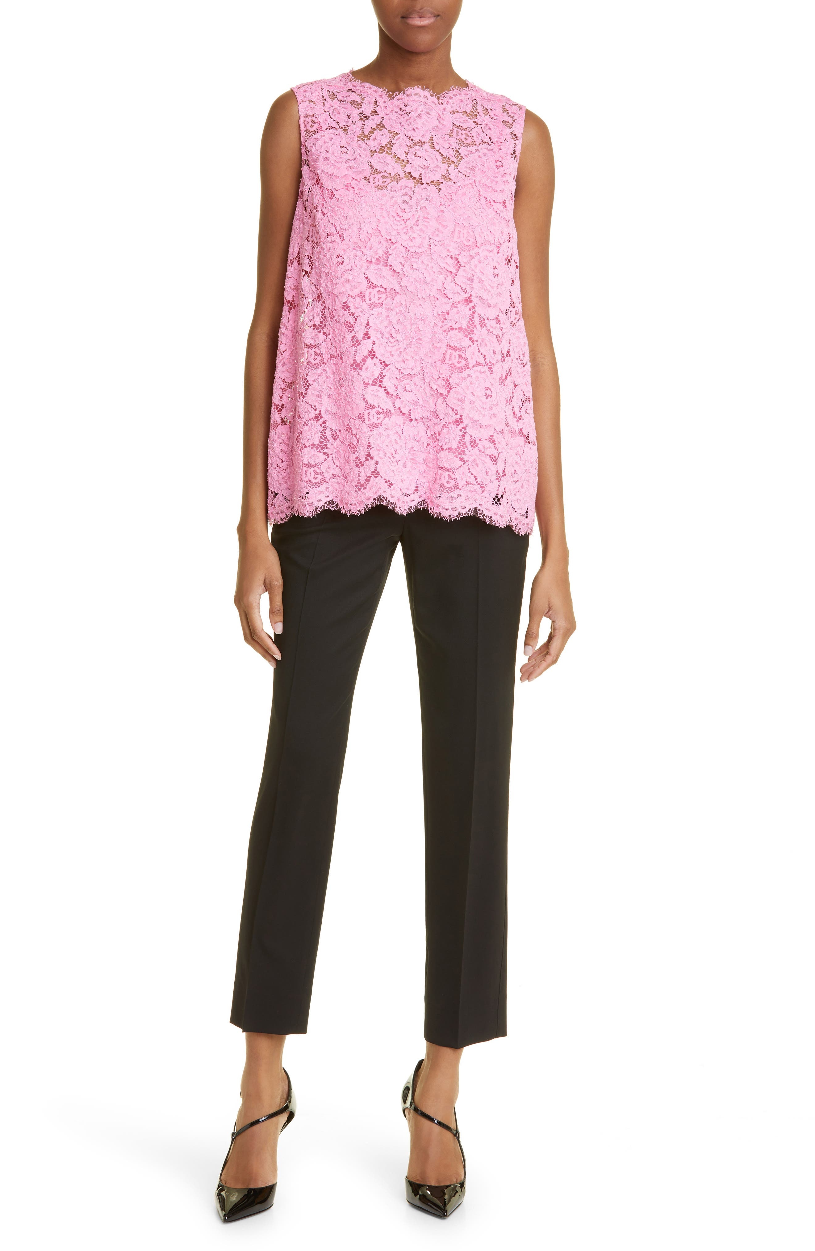 Branded Stretch Lace Top - 2
