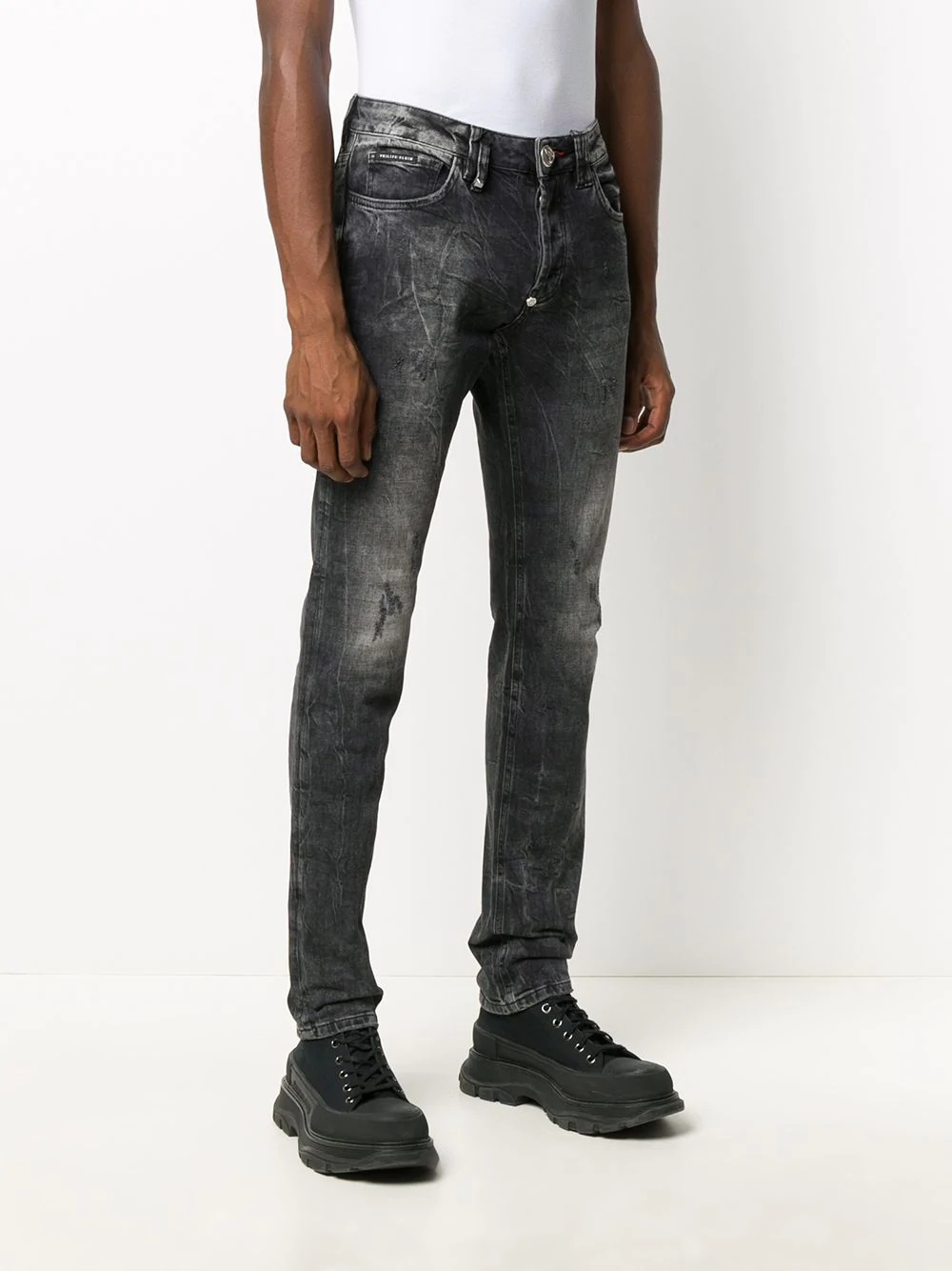 paint splash effect jeans - 3