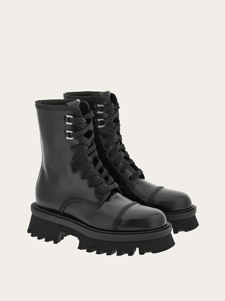 COMBAT BOOT WITH CHUNKY SOLE - 4