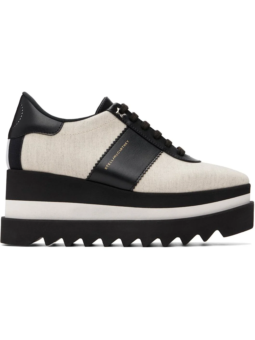 Black & Off-White Sneakelyse Canvas Derbys - 1