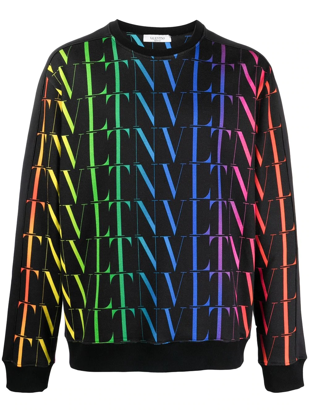 VLTN rainbow crew-neck sweatshirt - 1