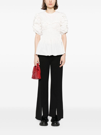 CECILIE BAHNSEN ruffled flared blouse outlook