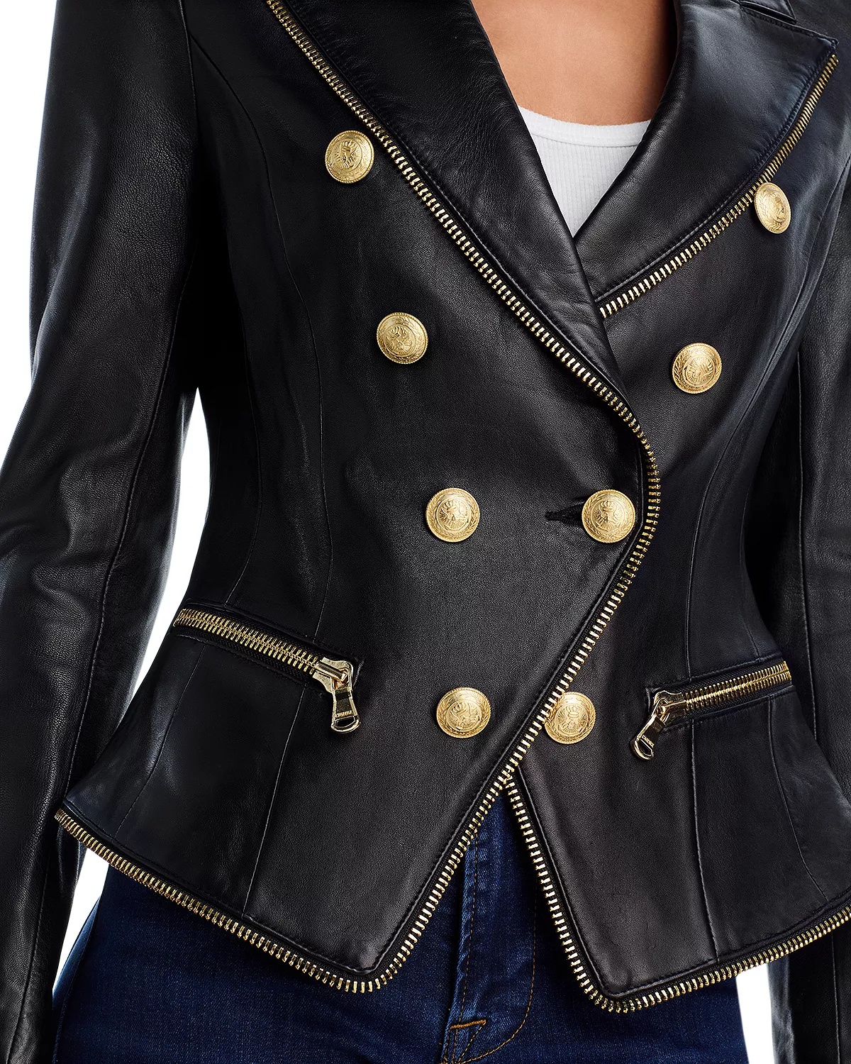 Ottilie Leather Blazer - 6