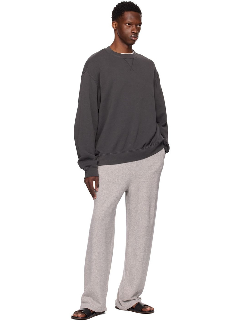 The Elder Statesman Gray Daily Crew Sweatshirt outlook