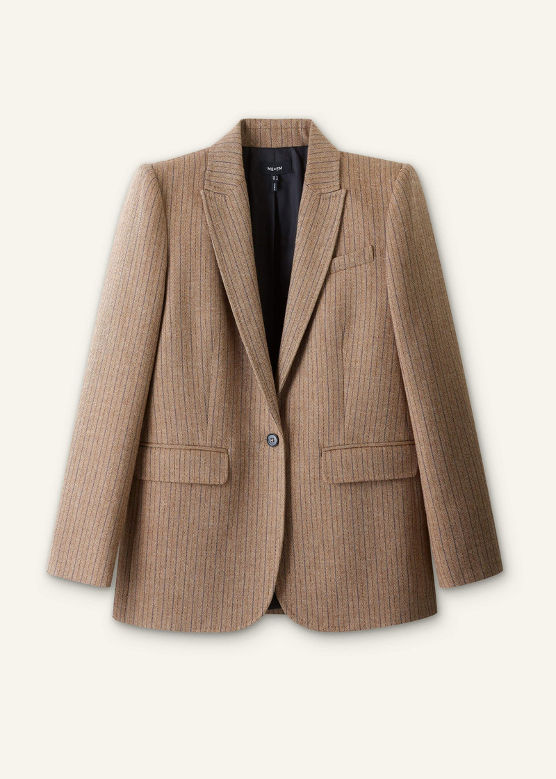 Sharp Shoulder Blazer - 1