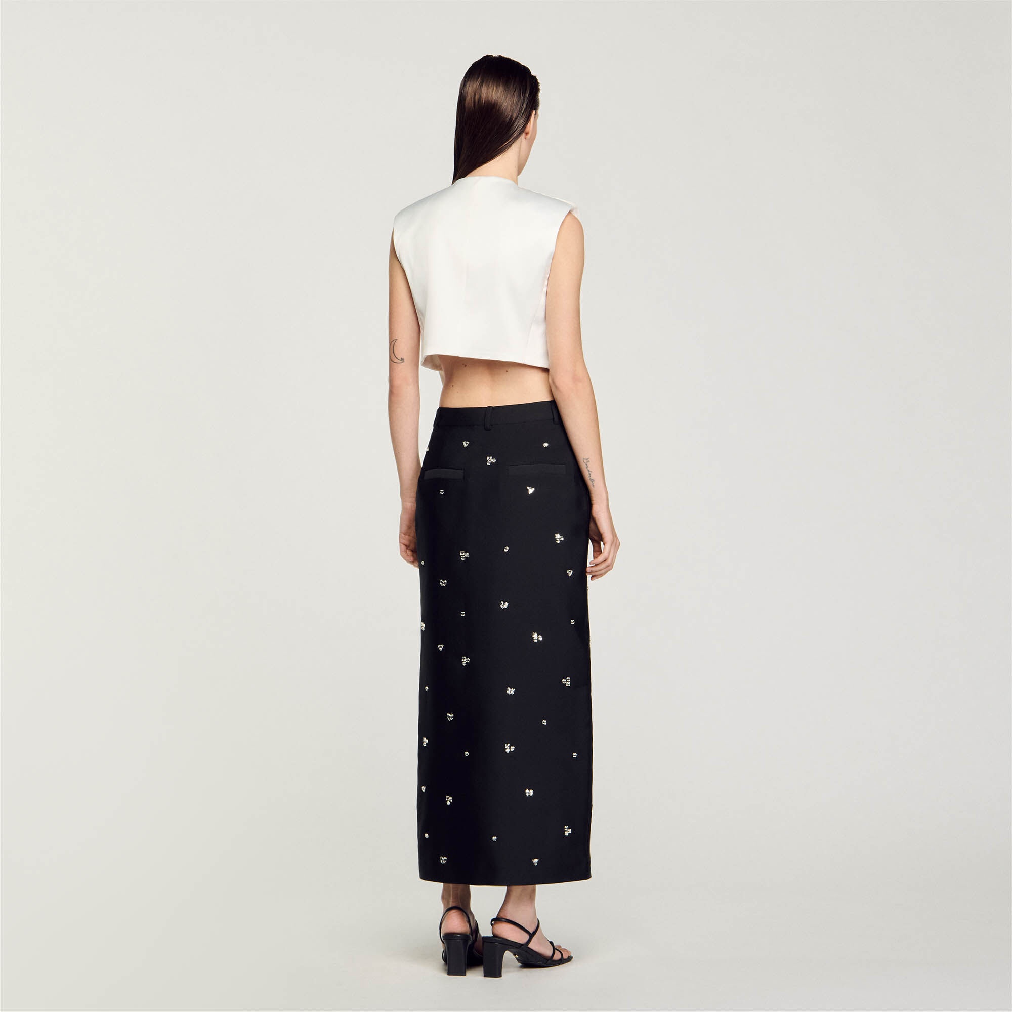 SATIN-EFFECT CROP TOP - 5