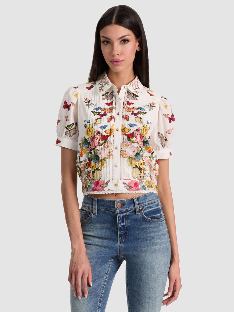 ROSIE CROPPED BUTTON DOWN 2