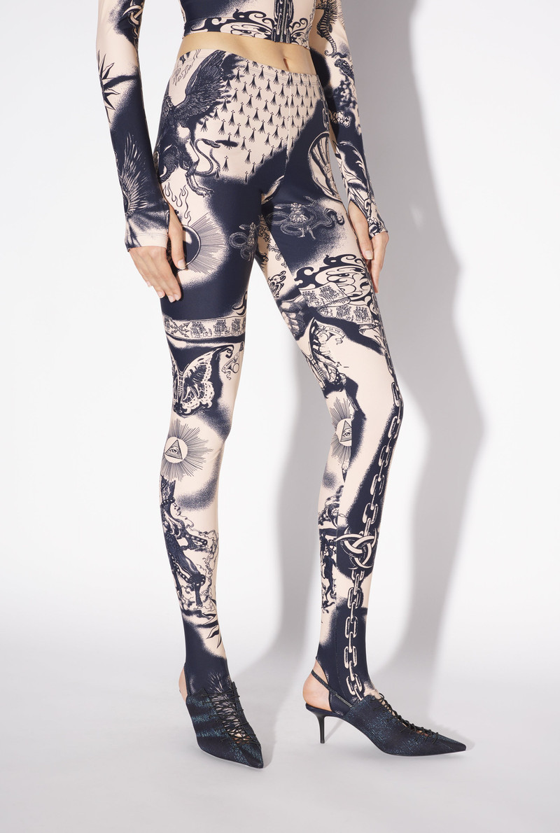 Jean Paul Gaultier THE HERALDRY TATTOO LEGGINGS outlook